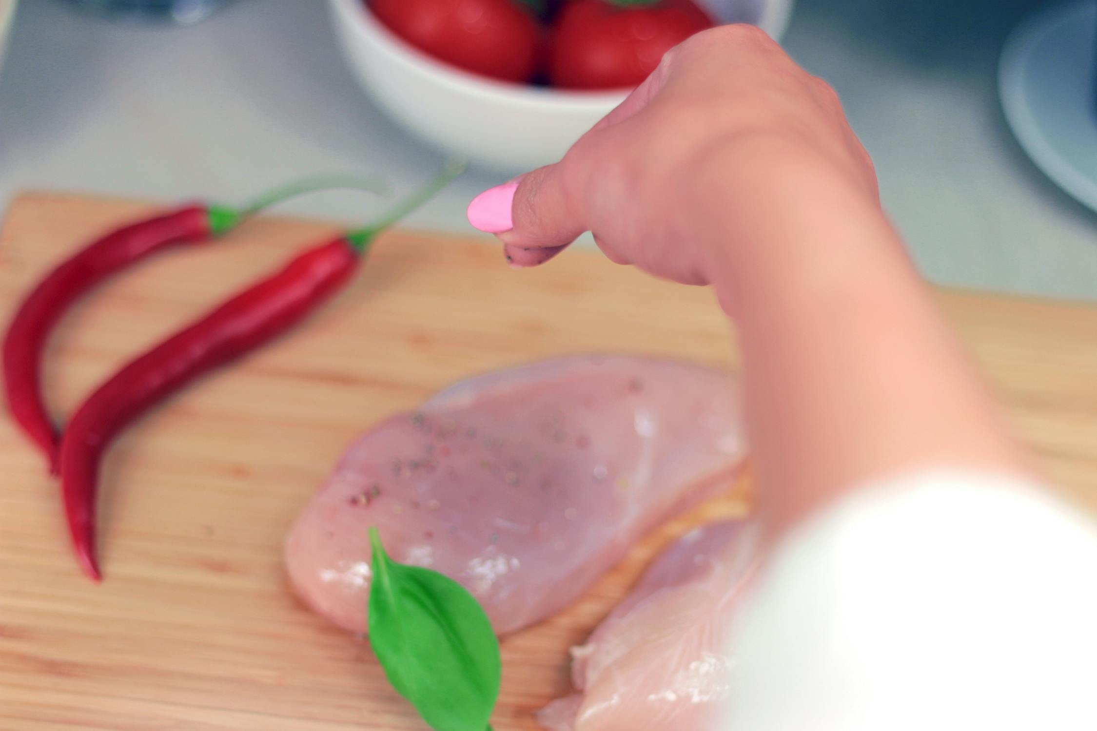 Person Pouring Condiment