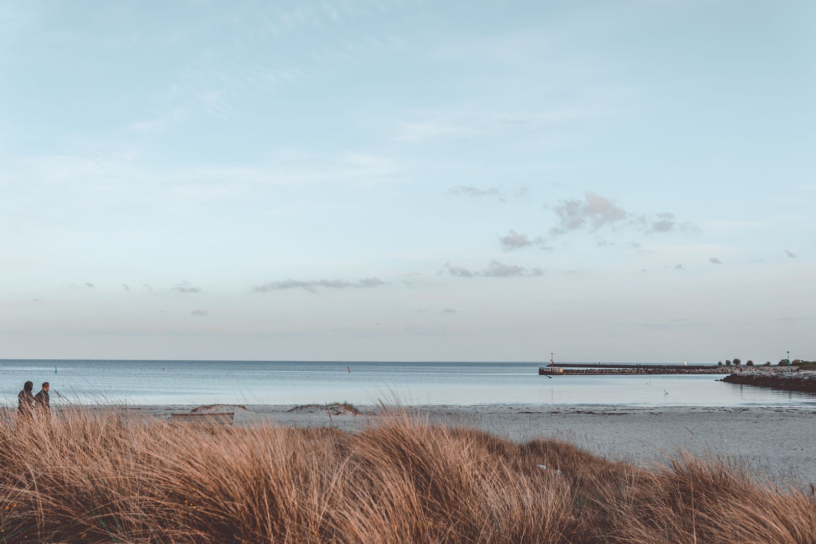 De stranden aan de oostkust lopen flauw af