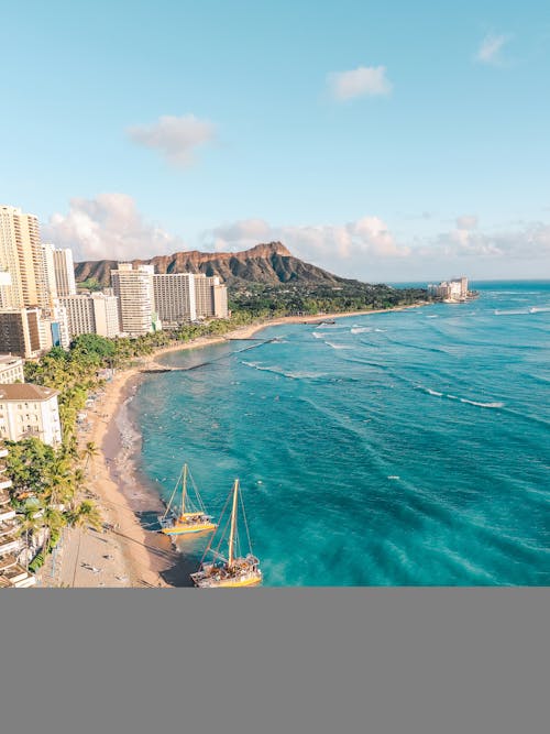 Aerial Shot of a Seashore