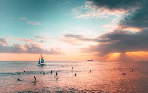 免費 夏威夷, 威基基, 帆船 的 免費圖庫相片 圖庫相片