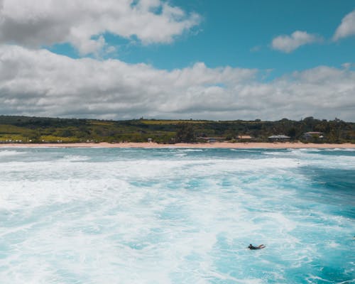 Fotos de stock gratuitas de azul, dice adiós, escena de surf