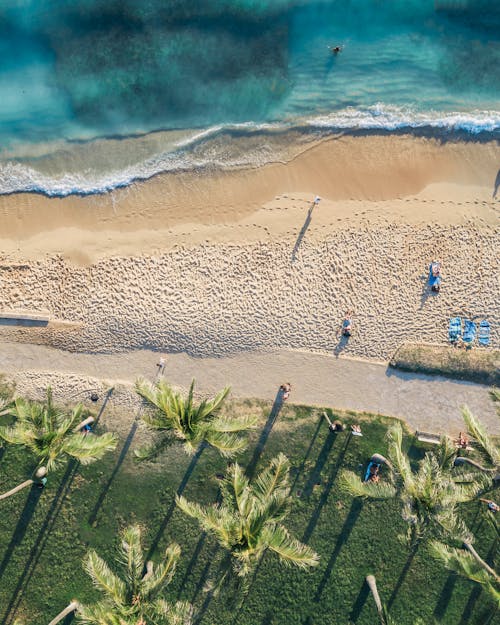 Бесплатное стоковое фото с oahu, беспилотный полет, вайкики