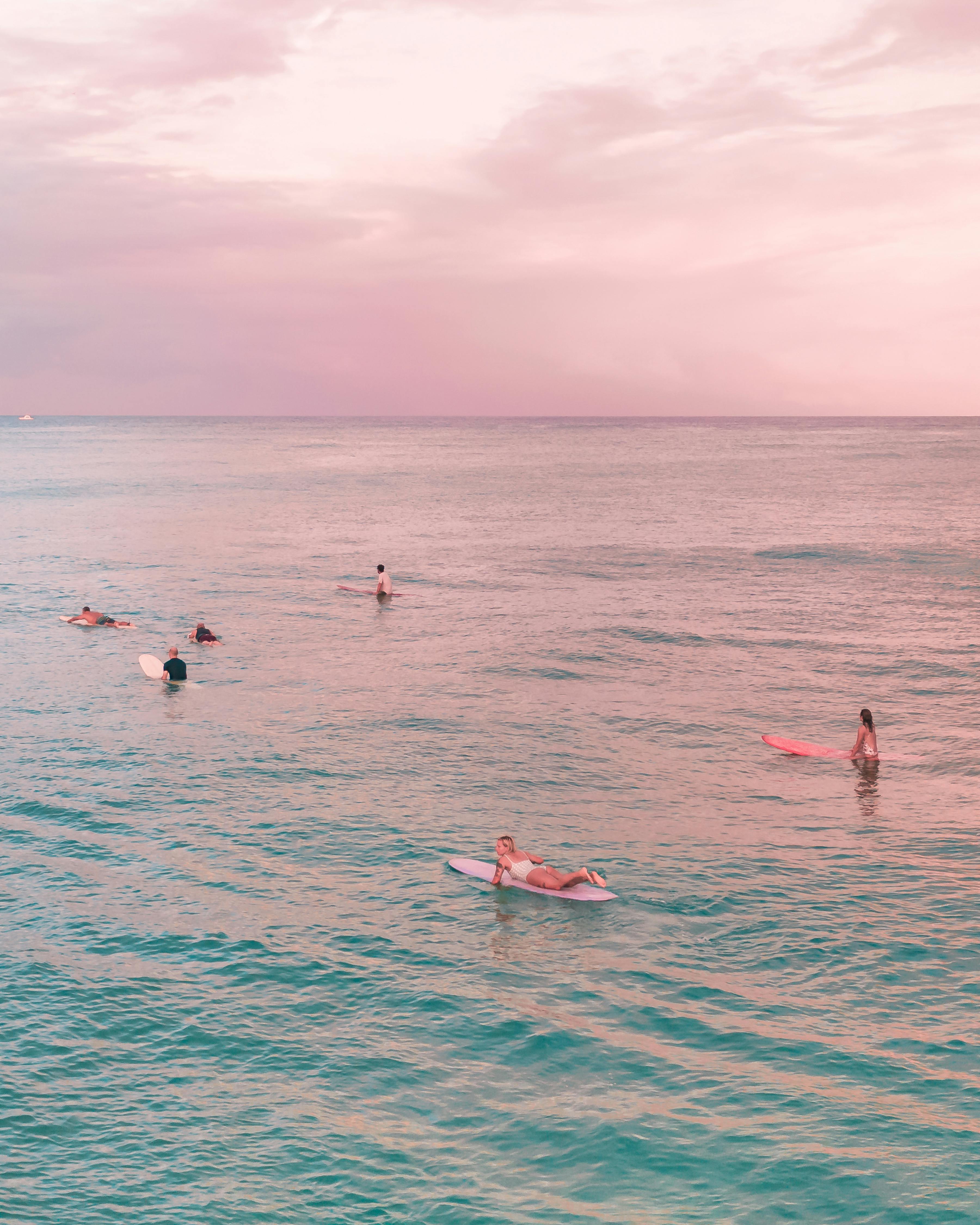 people in body of water