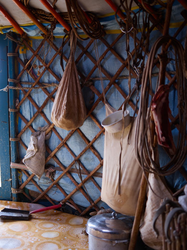 Interior Of Traditional Mongolian Ger