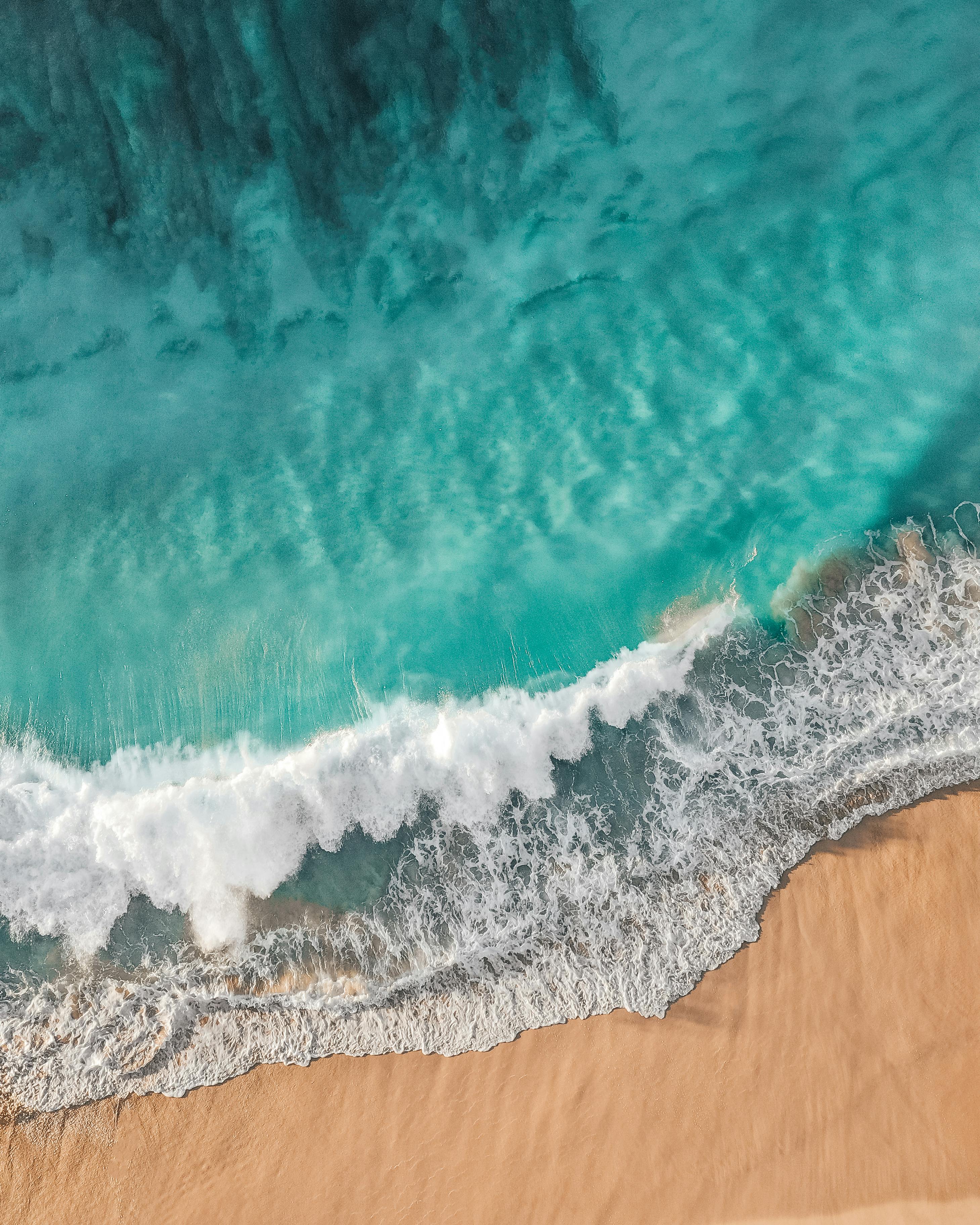 ocean waves from above