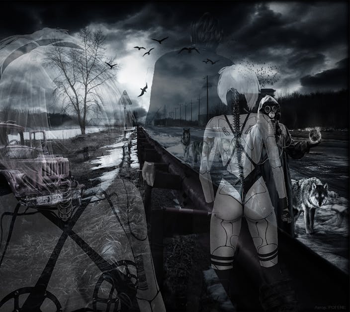Free stock photo of apocalypse, black and white