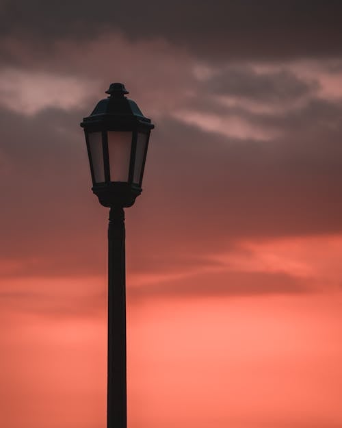 Close Up Photo of a Lamp Post