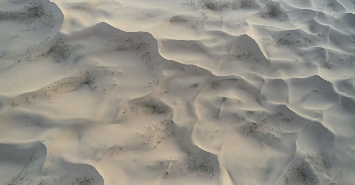 Small Sandy Ridge Sandy terrain forming wavy lines and small hills in afternoon · Free ...
