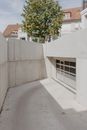 Green Tree Beside White Concrete Wall