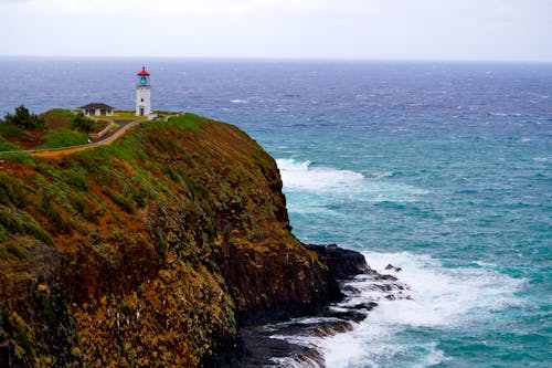 Lighthouse and Coastal Cliffs
