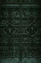 Splendid bronze door of Milan Cathedral