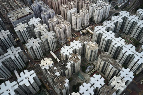 Aerial View of City Buildings