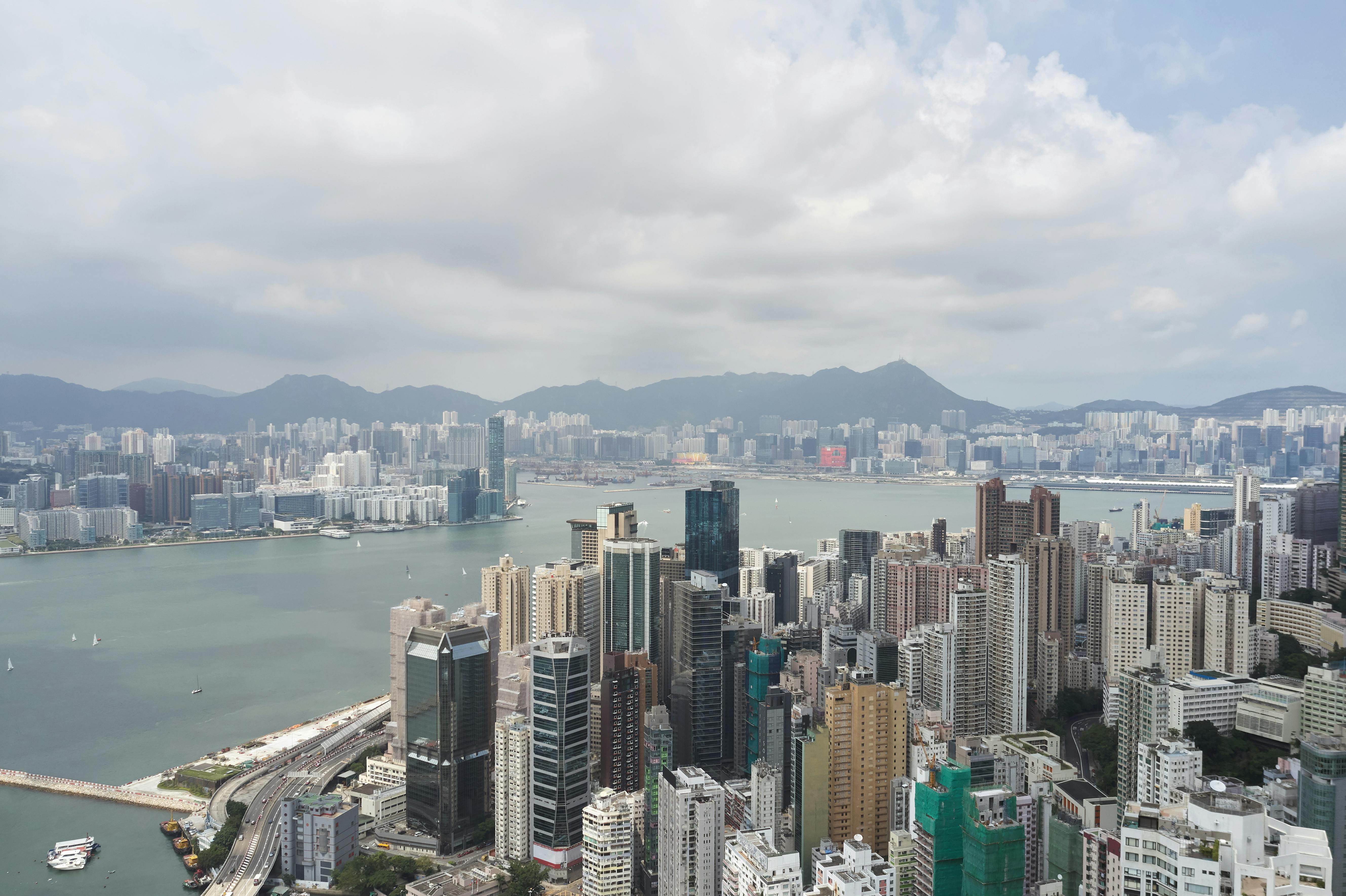 Aerial Photo Of City Under The Blue Sky · Free Stock Photo