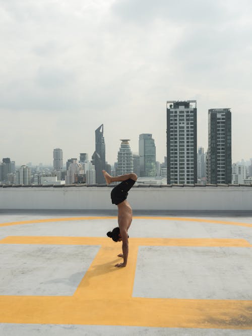 Photo of Man Doing Handstand