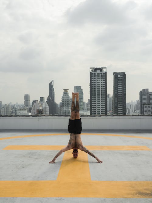 Photo of Man Doing Headstand