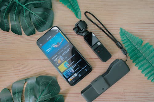 Modern digital gadgets for travelling and shooting