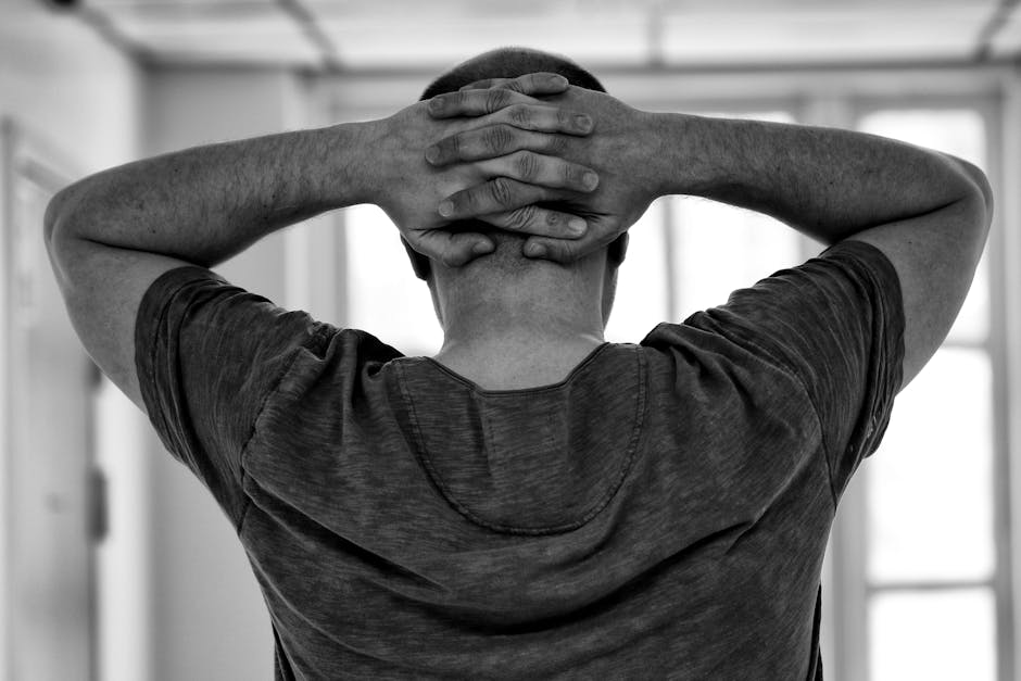 black-and-white, guy, hands