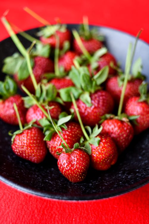 Kostenloses Stock Foto zu erdbeeren, essen styling, essensfotografie