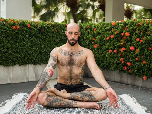 Photo of Man Doing Yoga