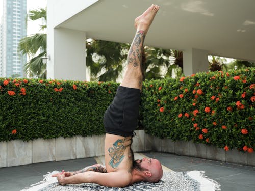 Photo of Man Doing Yoga