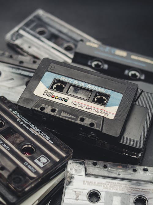 Free Old Cassette Tapes Stock Photo