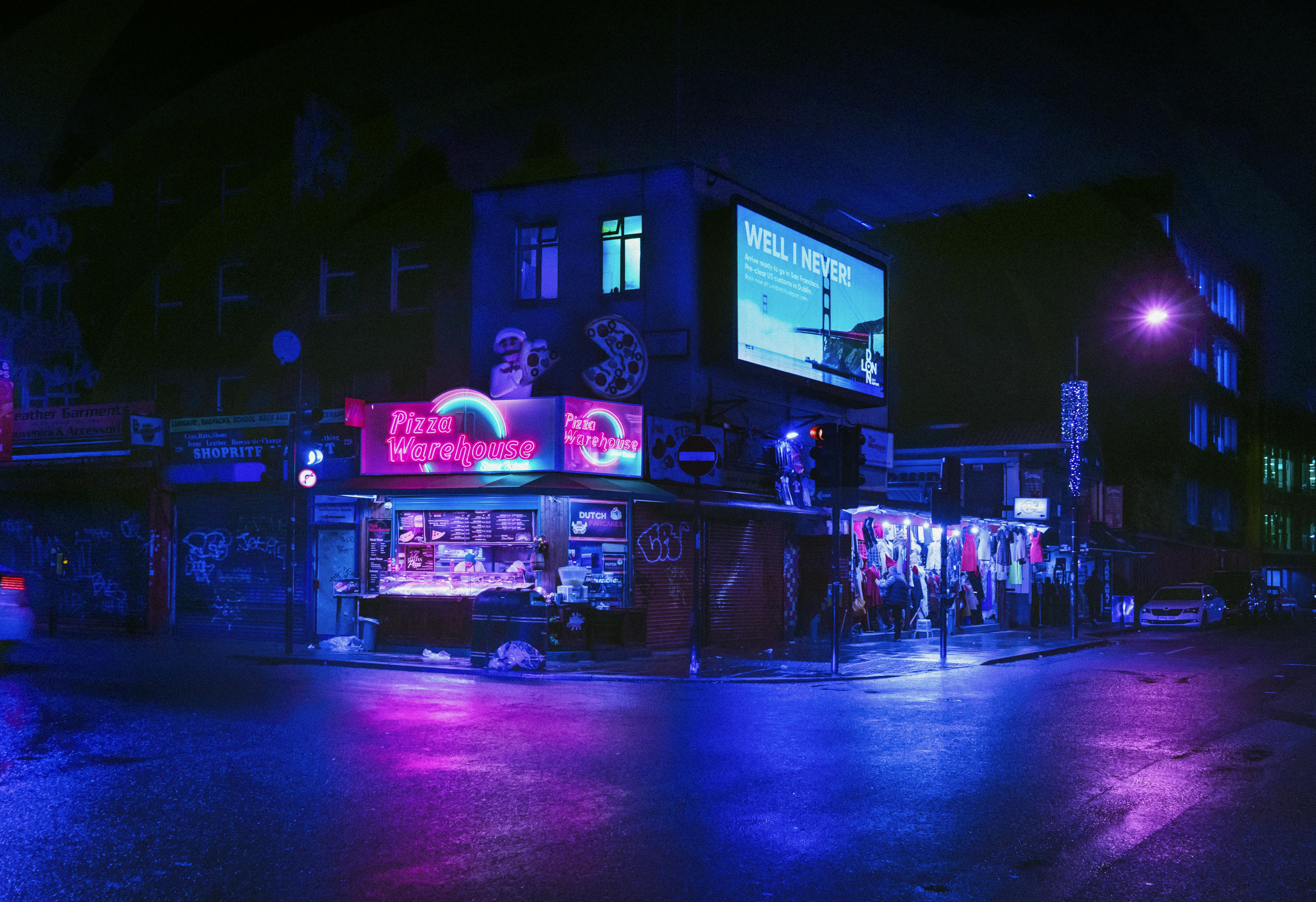 Free stock photo of aesthetics, BLADE RUNNER, blue neon