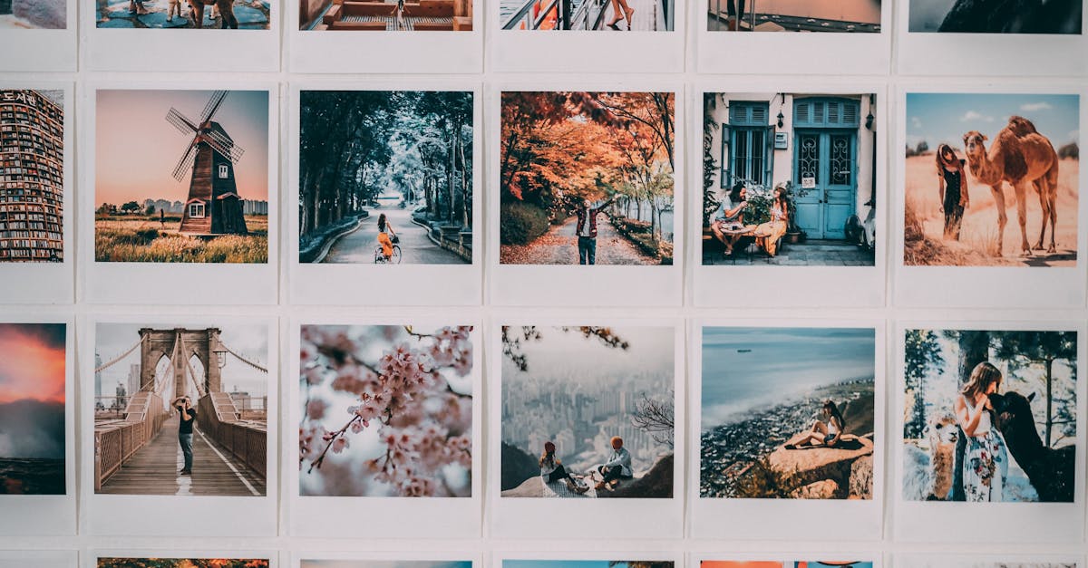 A vibrant collage of travel-themed photographs featuring diverse landscapes and cultures.