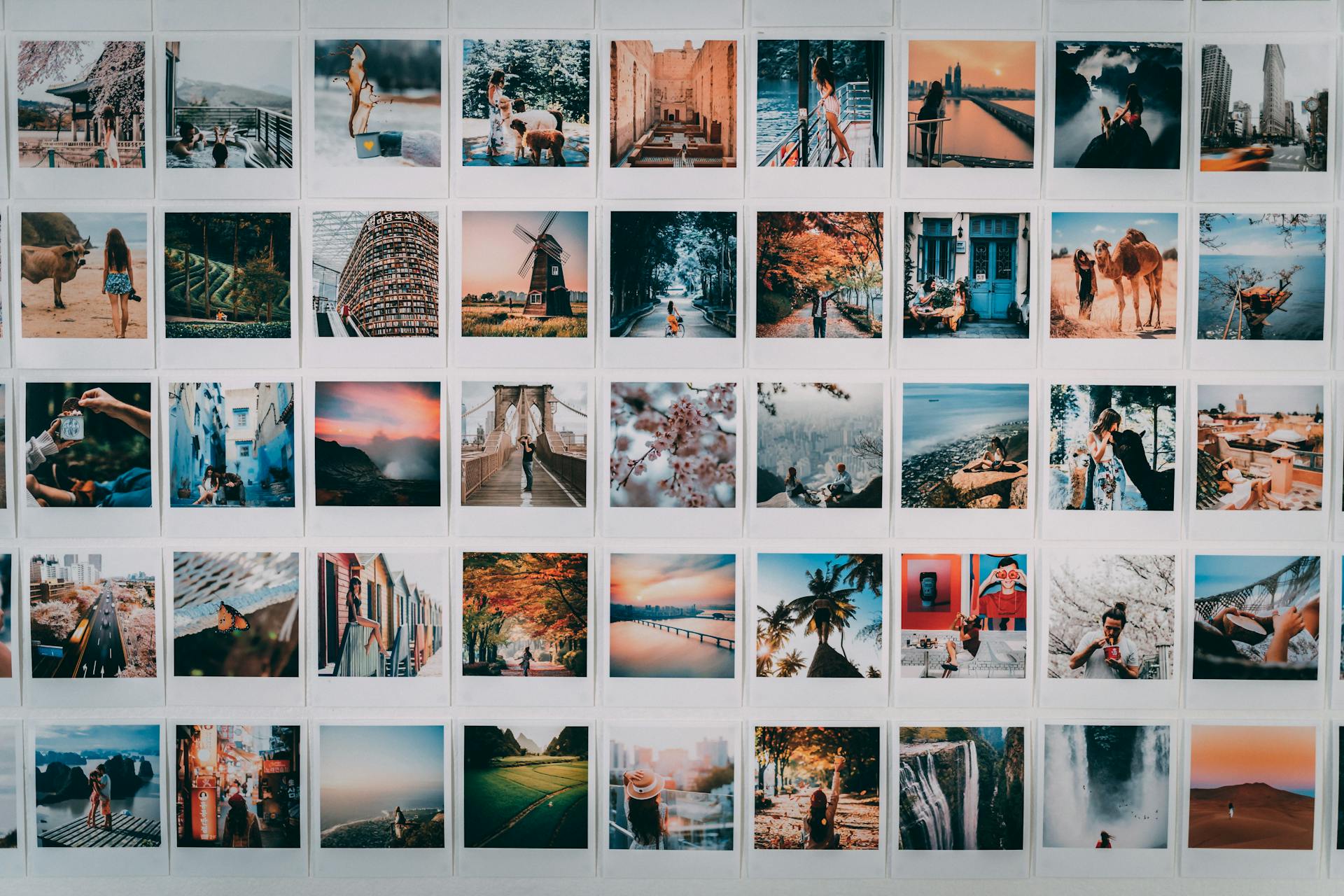 A vibrant collage of travel photographs showcasing global destinations and experiences.