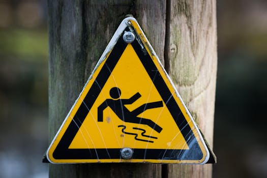 Free stock photo of sign, slippery, wet, caution