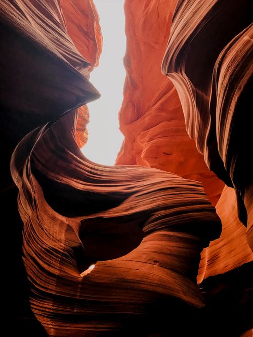 Free Majestic colorful brown uneven rocks in Grand Canyon National Park in Arizona in USA Stock Photo