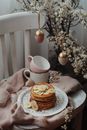 Easter eggs and bunch of pancakes