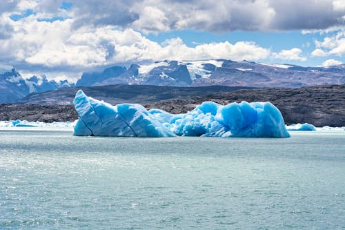 Free Piece of glacier in sea water Stock Photo