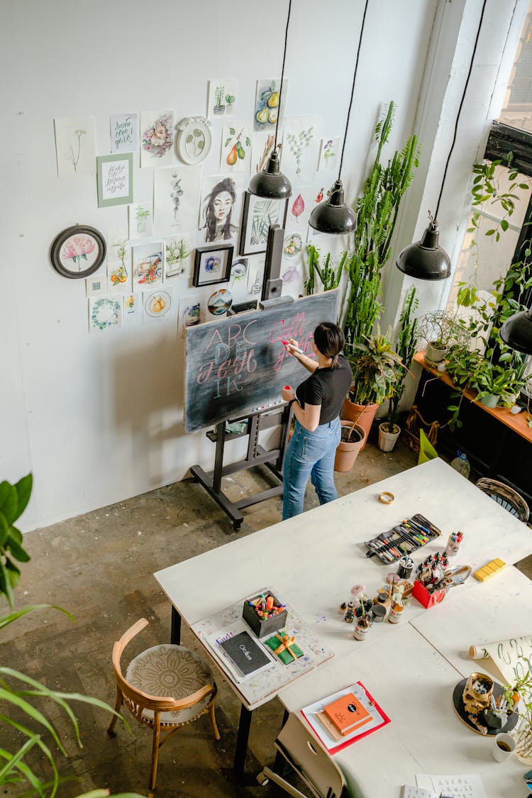 Woman Working In Office