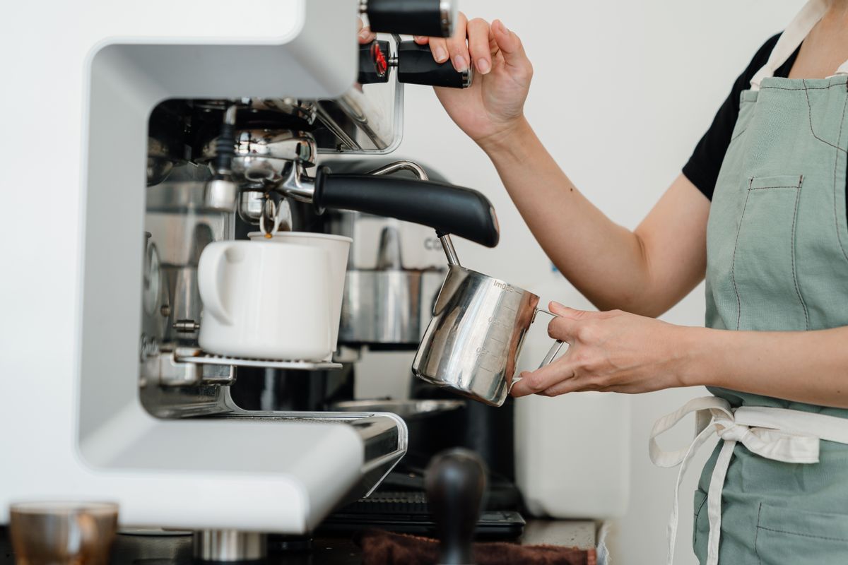 Product-design work on a new espresso machine model at Hardshell