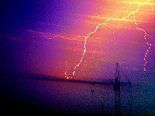 Free stock photo of evening sky, lightning, rain