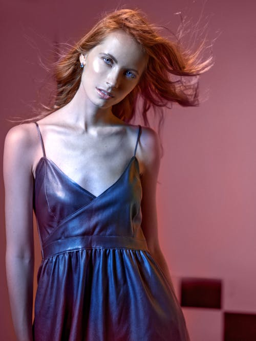 Gratis stockfoto met aantrekkelijk mooi, blauwe jurk, fashion