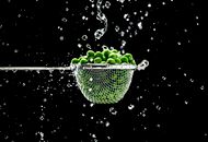 Green Fruits in Strainer