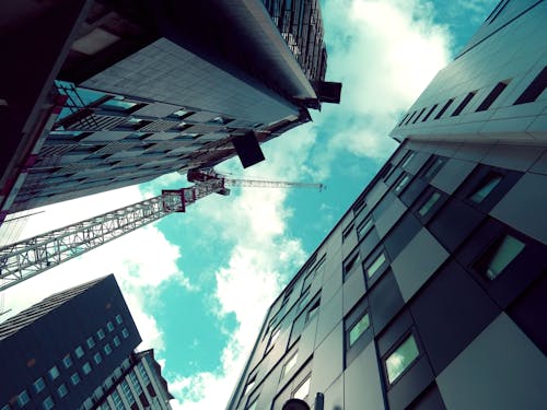 Worm's Eye View of High Rise Buildings