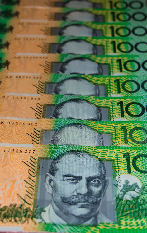 Kostenloses Stock Foto zu australischer dollar, geld, nahansicht