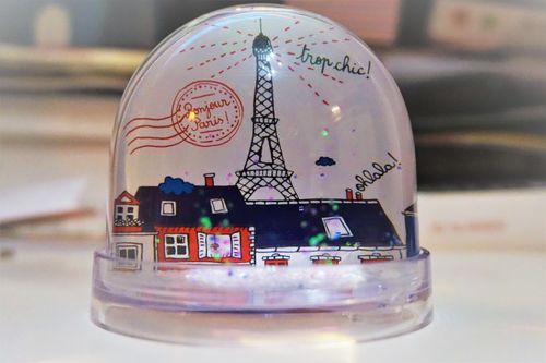 Free stock photo of eiffel tower, paris, snowball Stock Photo