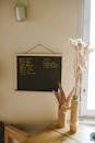 Black and Brown Wooden Wall Mounted Frame