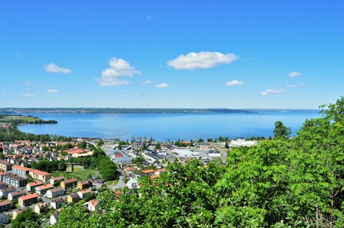 Body of Water Surrounded With Houses