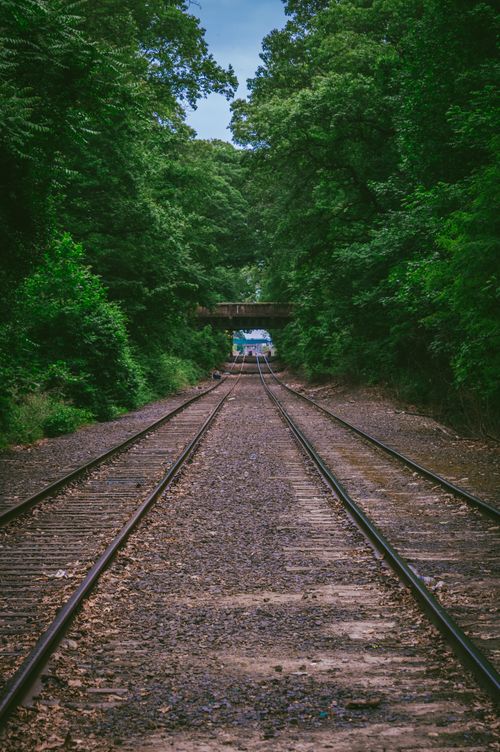 Free stock photo of bridge, railroad, railroad tracks Stock Photo