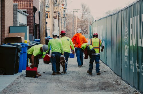 Free stock photo of construction, construction workers, high visibility