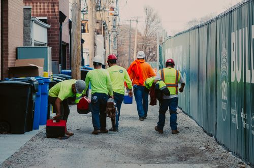Free stock photo of construction, construction workers, high visibility Stock Photo
