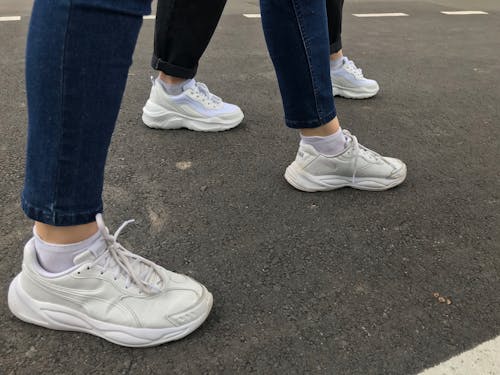 People Wearing White Sneakers