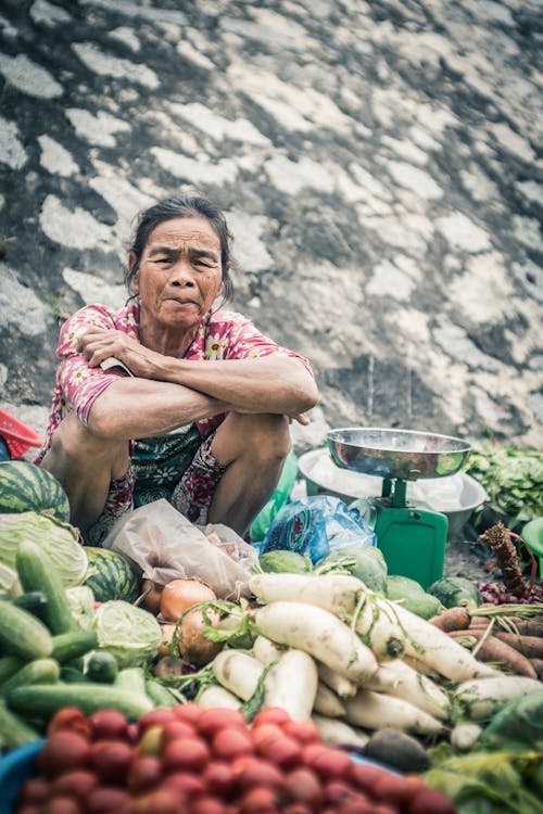 Kostnadsfri bild av ålder, Asien, färska grönsaker