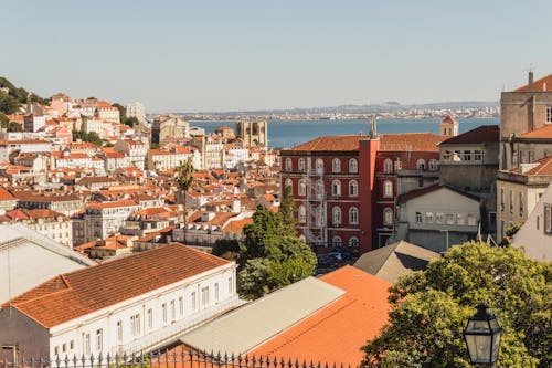 Landscape Photography of Red Roof Houses