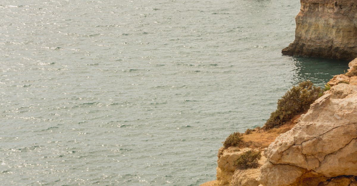 Free stock photo of algarve, boat, cliff