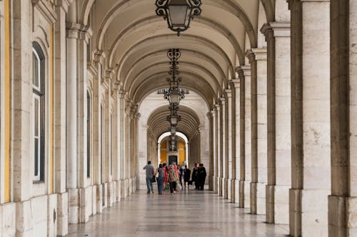 Free stock photo of corridor, lisbon, perspective